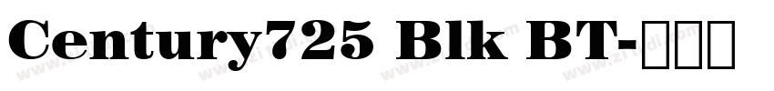 Century725 Blk BT字体转换